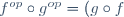 f^{op}\circ g^{op}=(g\circ f)^{op}